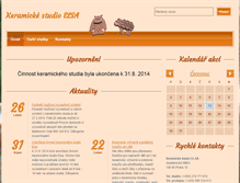Tablet Screenshot of keramicke-studio.cz